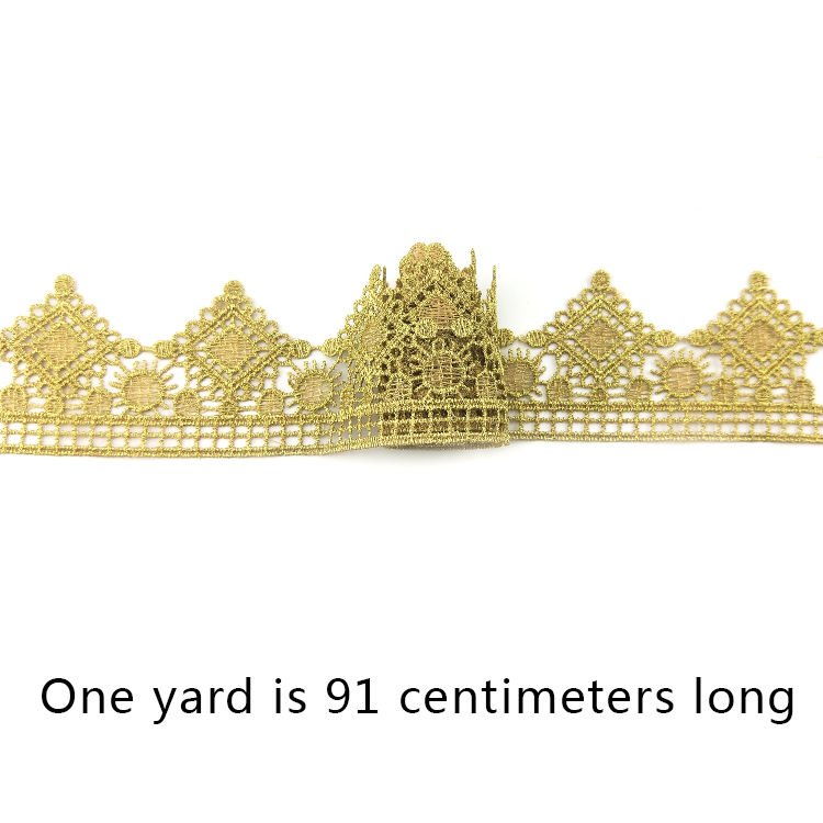 Modern 5.5cm Gold Lace Trim High-Grade Promotional Products Luxury Ribbon for Garment and Underwear Decoration J12