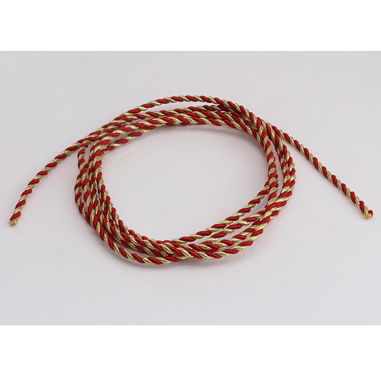 Polyester Glitter Cords 20 Colors Available Shoes Bags Garments Home Textiles Macrame Flat Braided Metal Drawstring Rope Braided