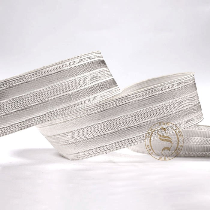 Silver Braid Trim, Lace, Ribbon, Jacquard Galloon Double Stripe Lace Applique Regimental Uniform Braid