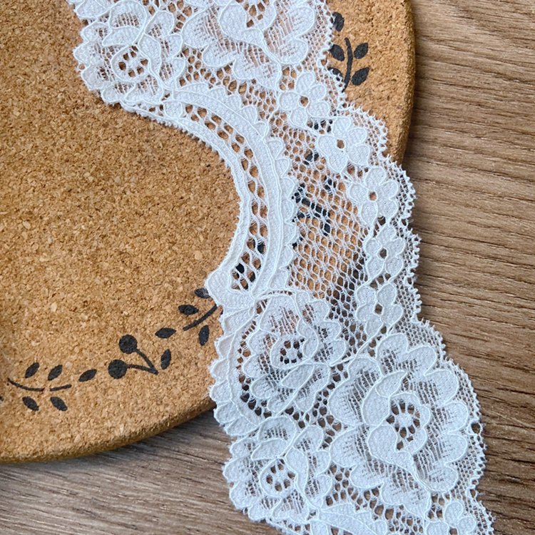 Zeal Custom Fashion 6.5cm Narrow Small French Lace Trim Wedding Dress Underwear Other Accessories Decorative Stretch Lace Trim