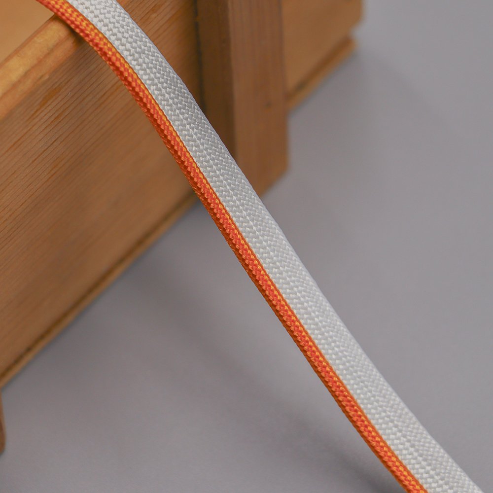 Top quality cord trim different color custom engraved logo flange bias piping tape cord for clothing