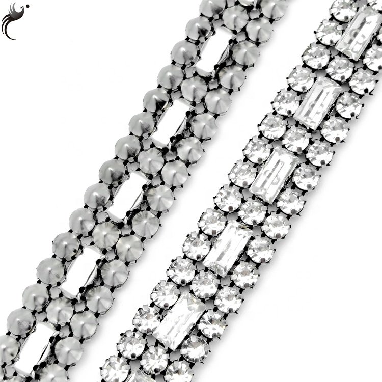 Global supply chain mesh drill A+ glass Diy rhinestone fashion women's shoes bag hat accessories rhinestone glass trim