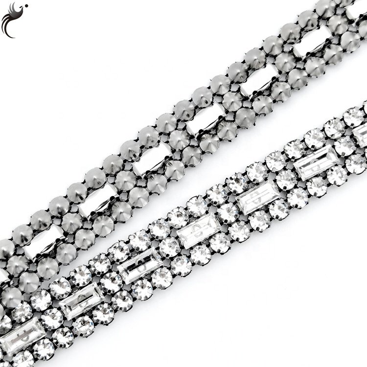 Global supply chain mesh drill A+ glass Diy rhinestone fashion women's shoes bag hat accessories rhinestone glass trim