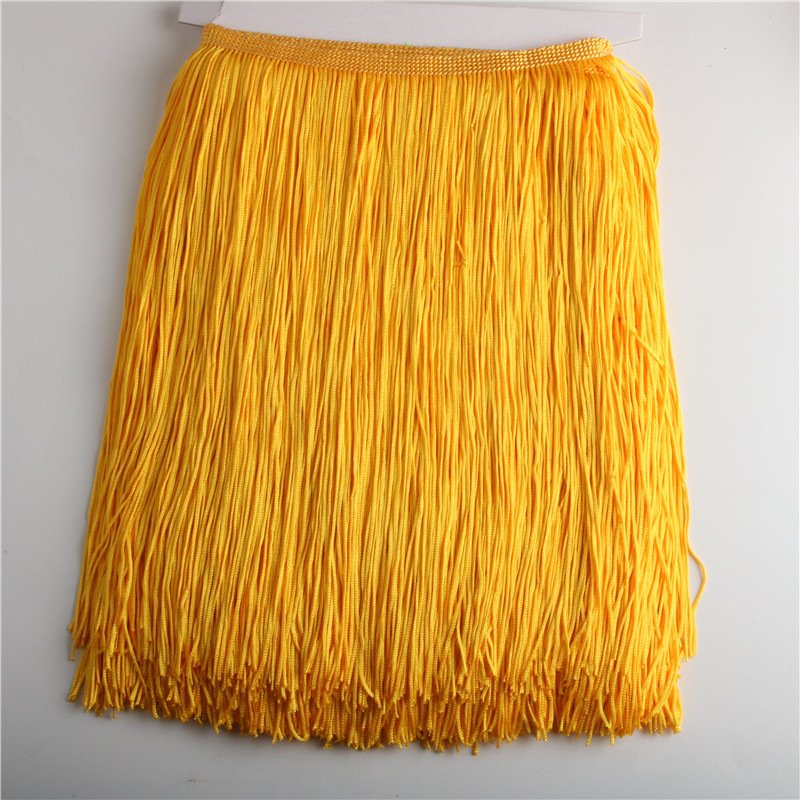 30CM Satin Colorful Polyester Tassel Fringe Lace For Dance Skirt Dress Tassel Fringe Trim