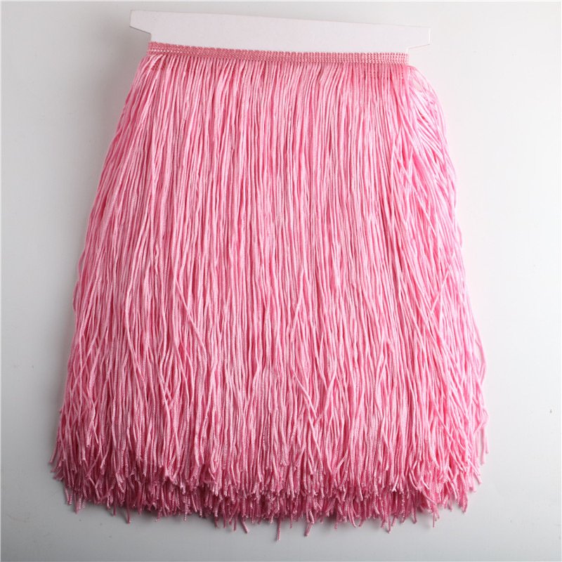 30CM Satin Colorful Polyester Tassel Fringe Lace For Dance Skirt Dress Tassel Fringe Trim