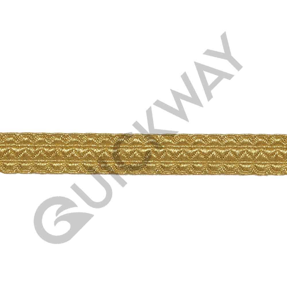 Ceremonial Uniform Golden Braid lace French Mylar Braids lace trim Ribbon Best Solid Gold Color Braids