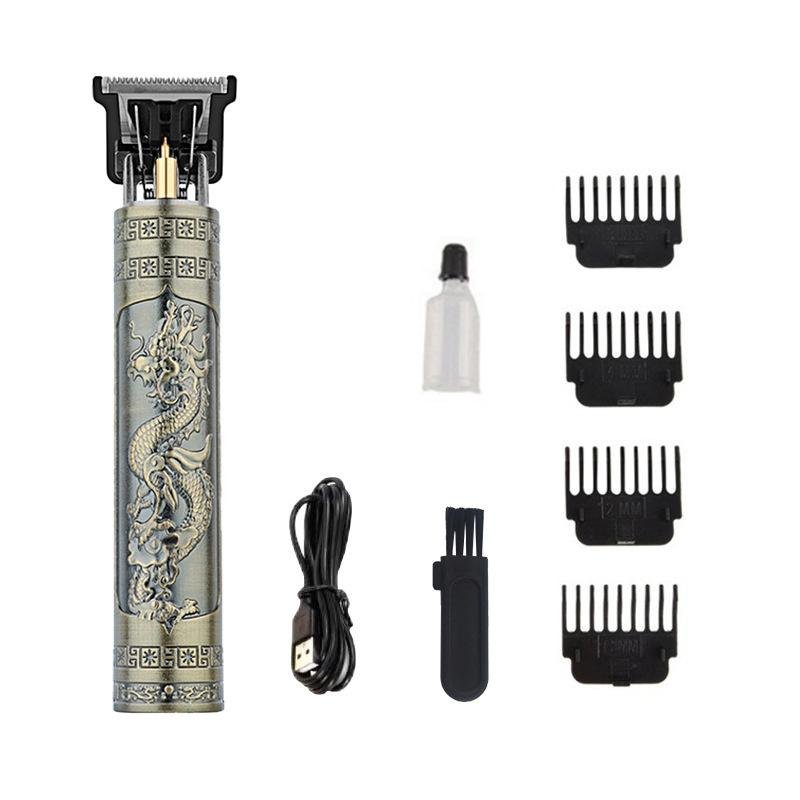 Men's Electric Wet/Dry Trimmer with Replaceable Head Waterproof Body and Groin Hair Trimmer for Shaving