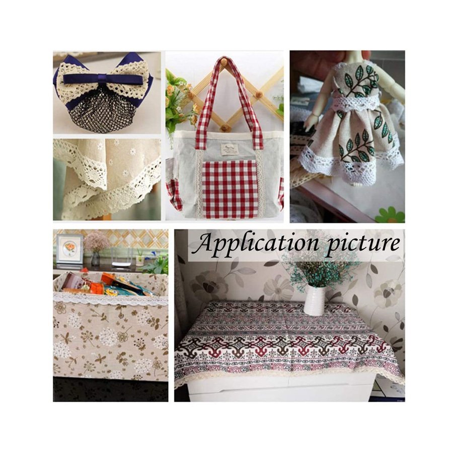 13cm Beige Embroidered Trims for Sewing Cotton Lace DIY Craft Scrap booking Gift Package Wrapping Crafts Not Elastic Sewing Trim