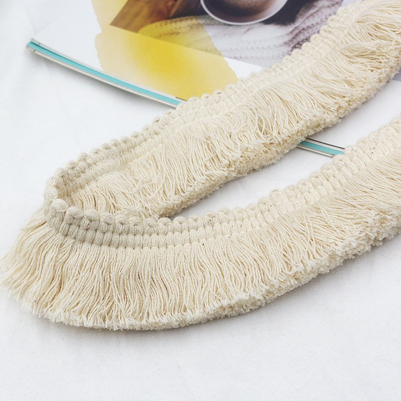 Stock 3.8CM Wide Fringe Tassel Trim Multi-Colored Lace Trim Fringe Trim Lace For Sewing Crafts Clothing Curtains