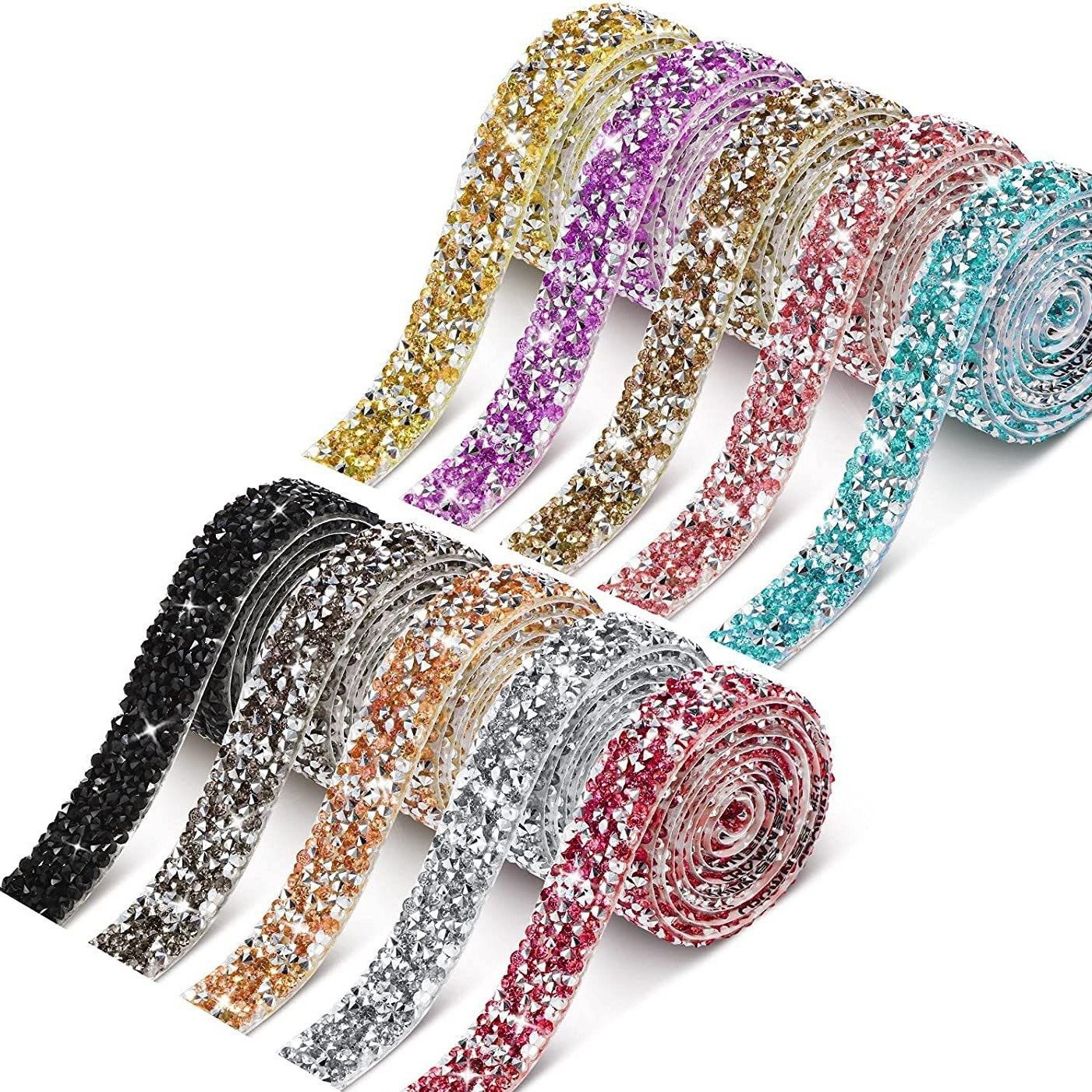 yiwu gillian factory direct 1.0cm rhinestone trim decorative trim rhinestone chain trim