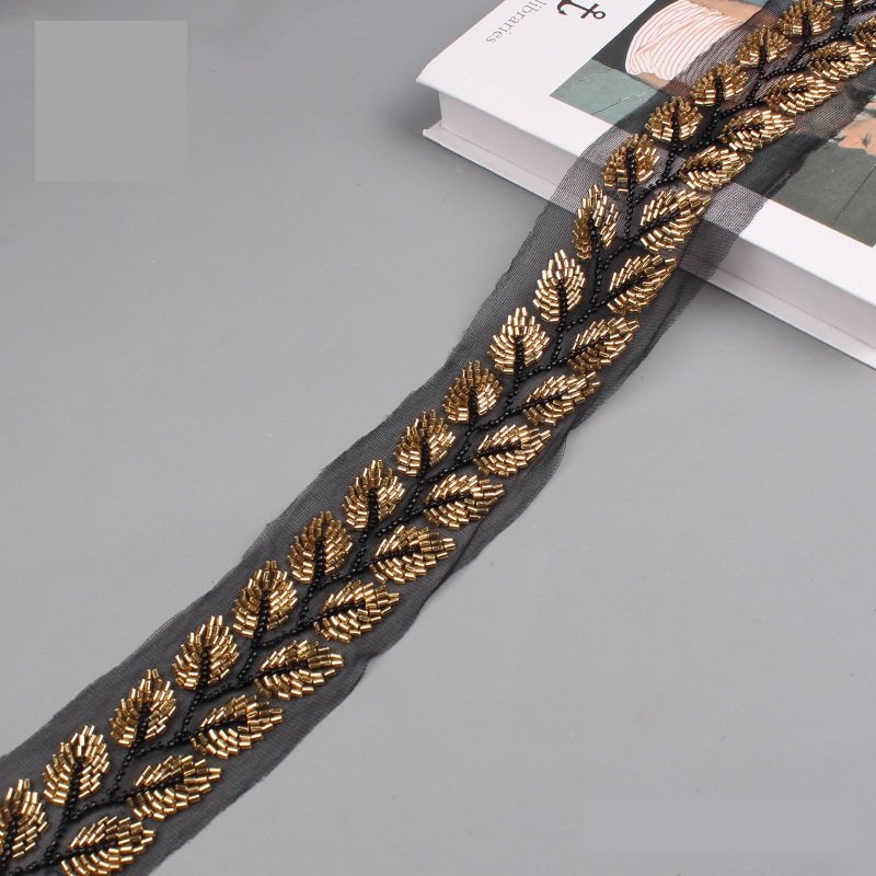 Wholesale Price Sequin Embroidery Lace Fabric Lace Trim Embroidery Lace Fabric For Dresses
