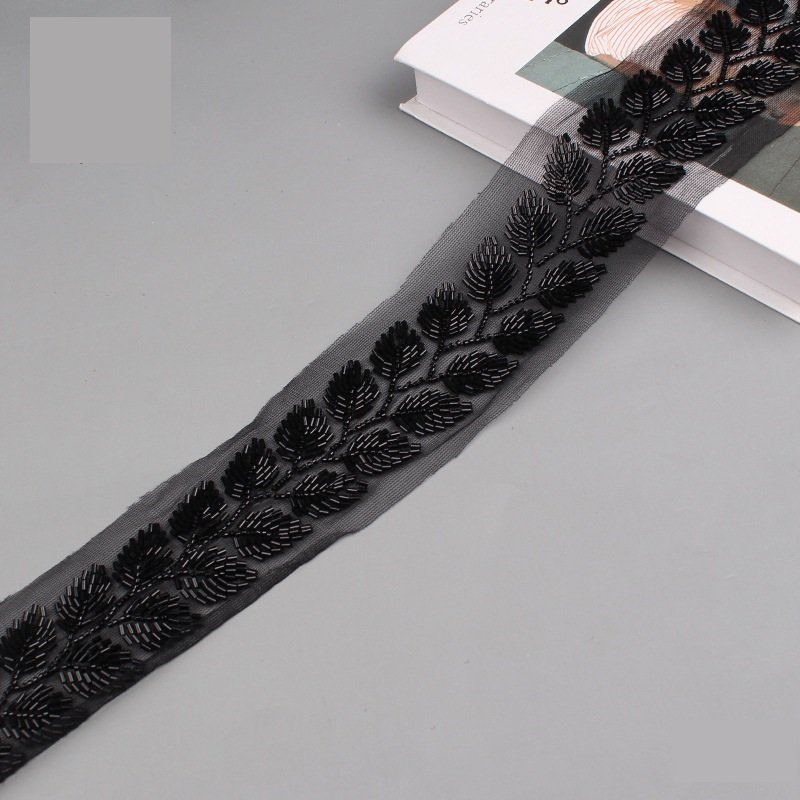 Wholesale Price Sequin Embroidery Lace Fabric Lace Trim Embroidery Lace Fabric For Dresses