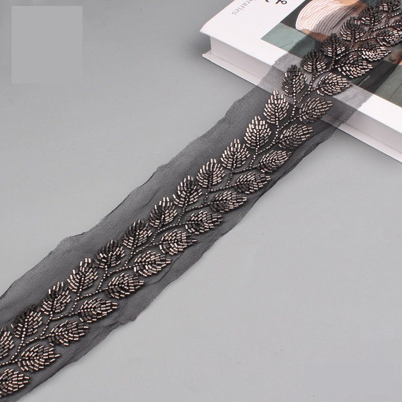 Wholesale Price Sequin Embroidery Lace Fabric Lace Trim Embroidery Lace Fabric For Dresses