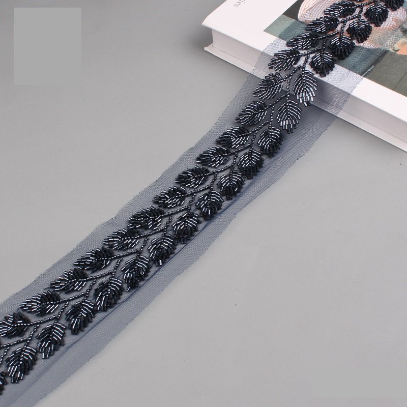 Wholesale Price Sequin Embroidery Lace Fabric Lace Trim Embroidery Lace Fabric For Dresses