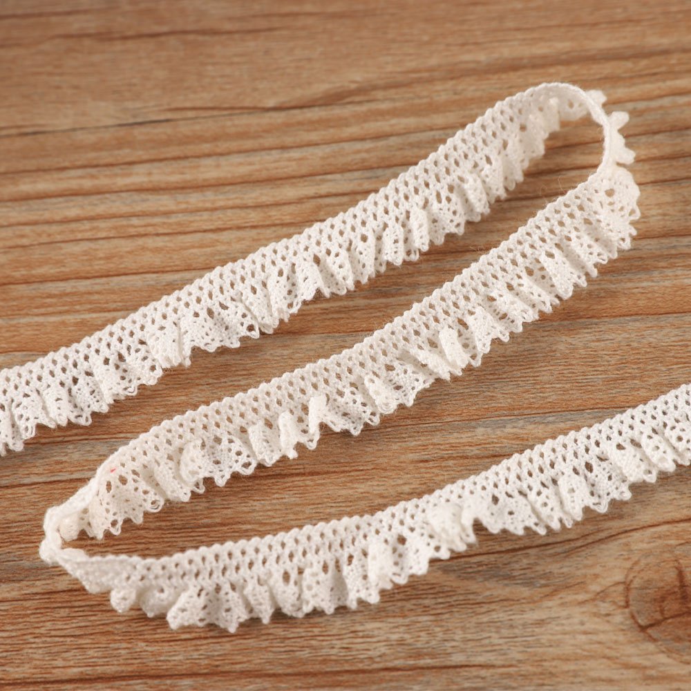 fashion design stretch trimming embroidery 90% cotton 10% spandex crochet lace trim for clothing