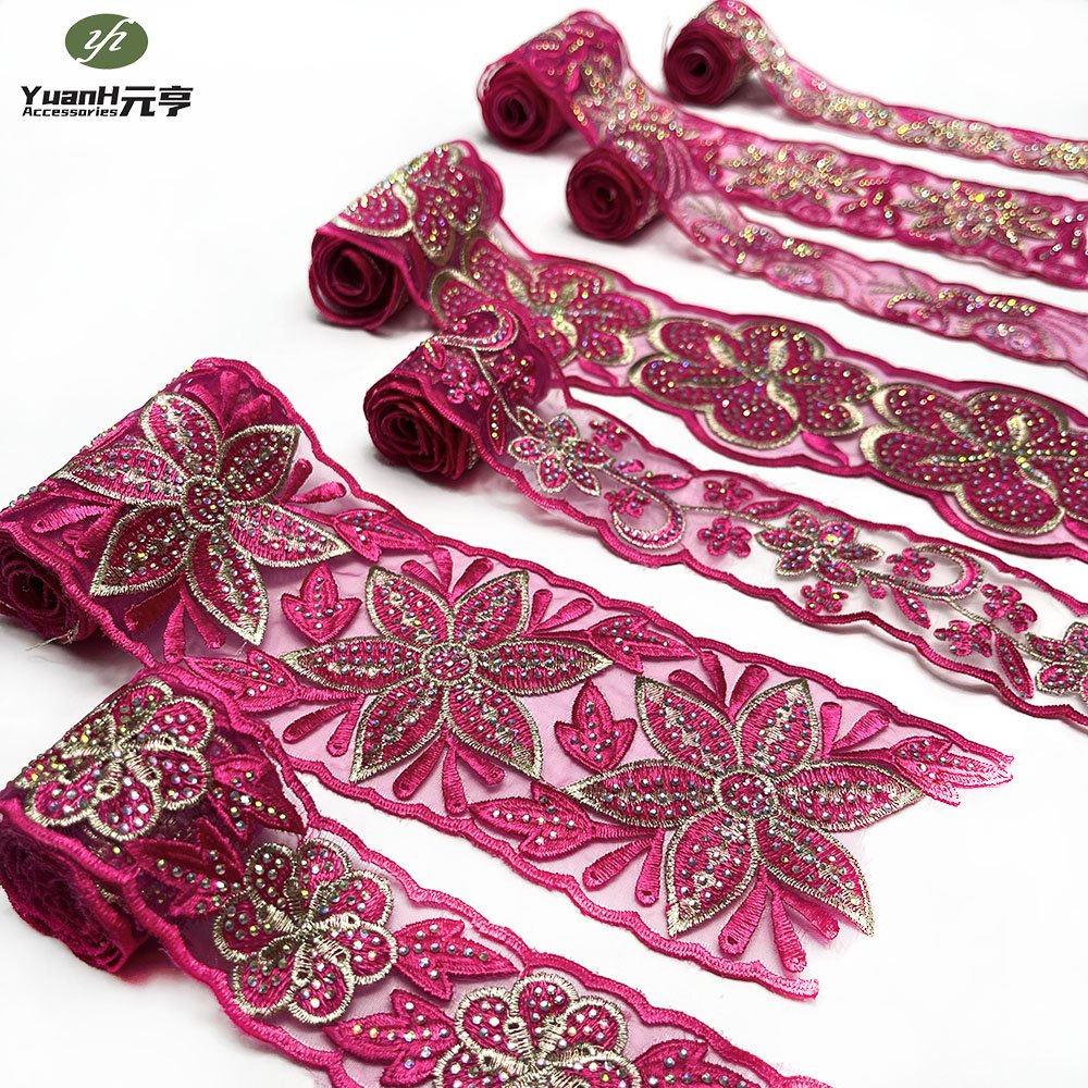 Latest Original Design Luxury Sequins Fashion Mesh Laser Organza Embroidery Lace Fabric For African Wedding Dresses