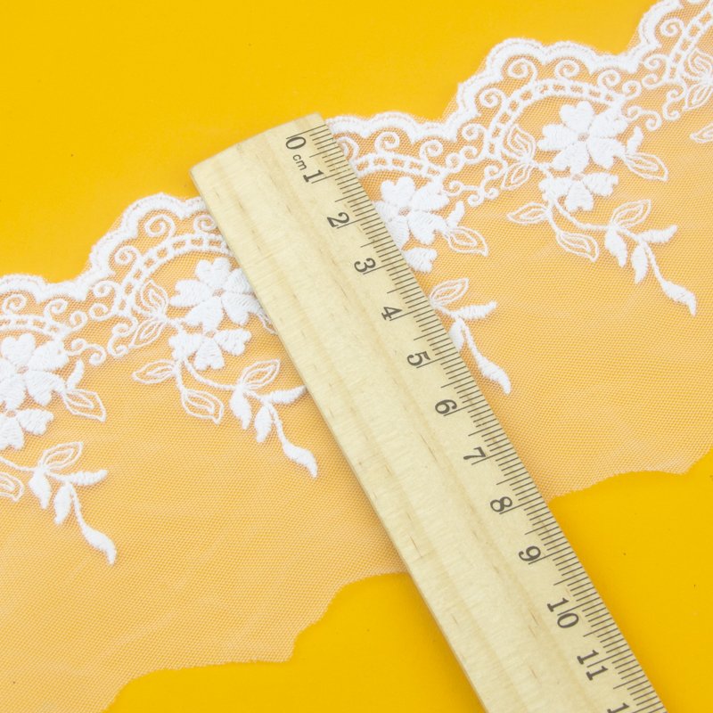 2022 Hot Sale High Quality lace trim exquisite clothing accessories embroidery tulle lace trim