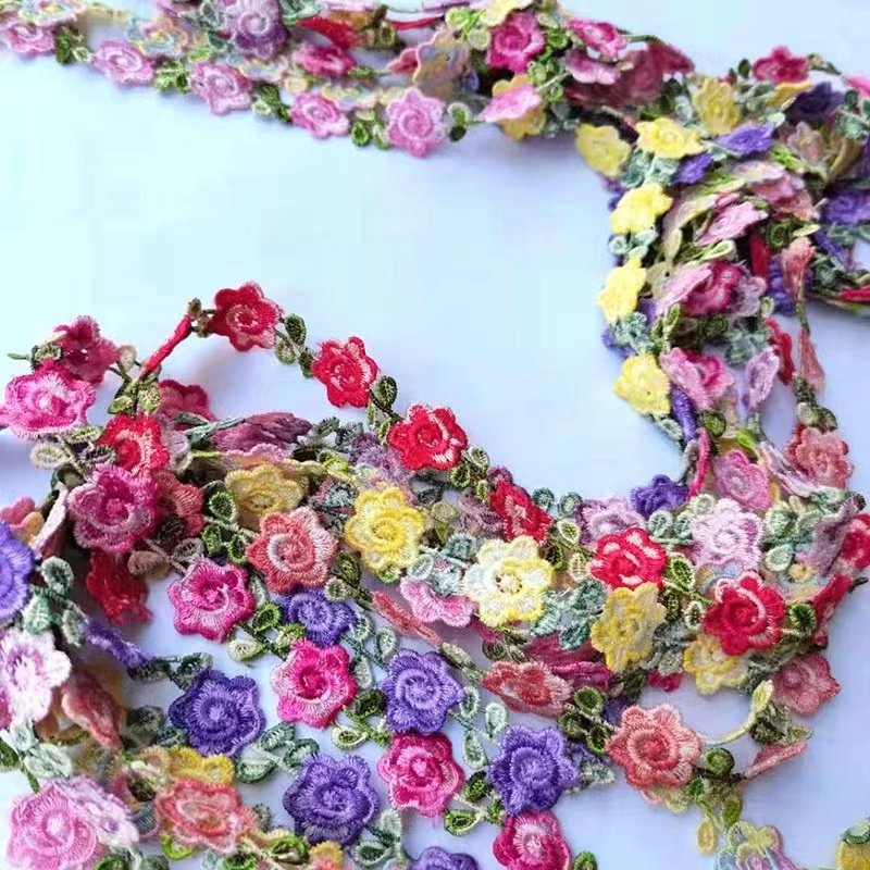 Spot 2cm flower embroidery water-soluble lace DIY handmade decorative accessories lace