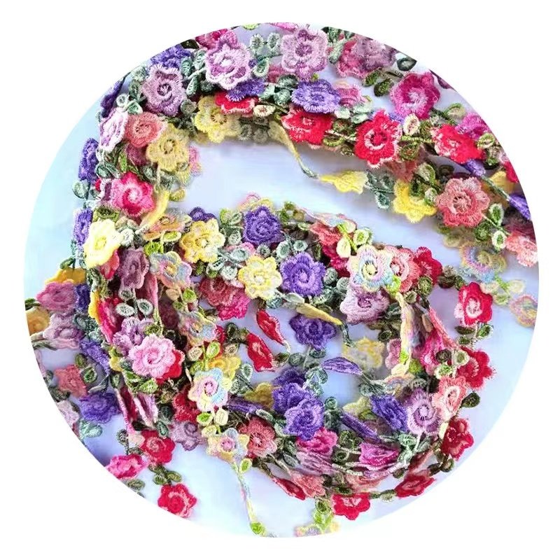 Spot 2cm flower embroidery water-soluble lace DIY handmade decorative accessories lace