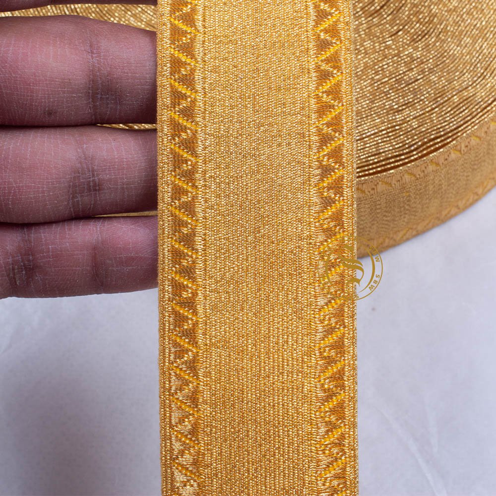 High Quality French Lace Braids Custom Width Knitted Fabric OEM Wholesale Mylar Galoon Trimming for Decoration and Accessories