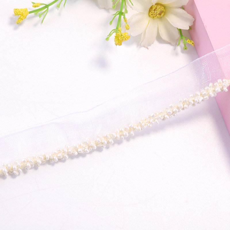 Wholesale Beaded Lace Trim High Quality New Soluble Lace Fabric Polyester Embroidered Sustainable Lace