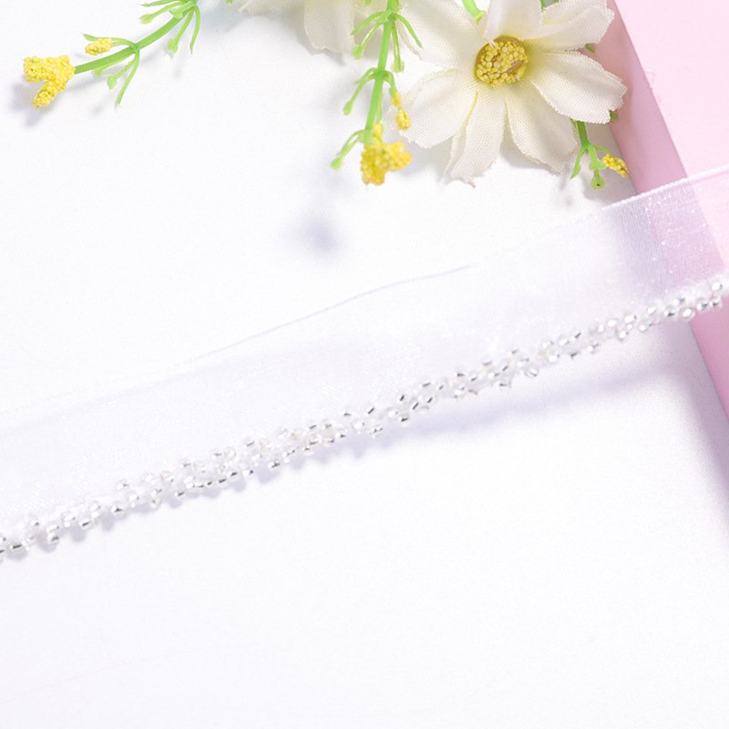 Wholesale Beaded Lace Trim High Quality New Soluble Lace Fabric Polyester Embroidered Sustainable Lace