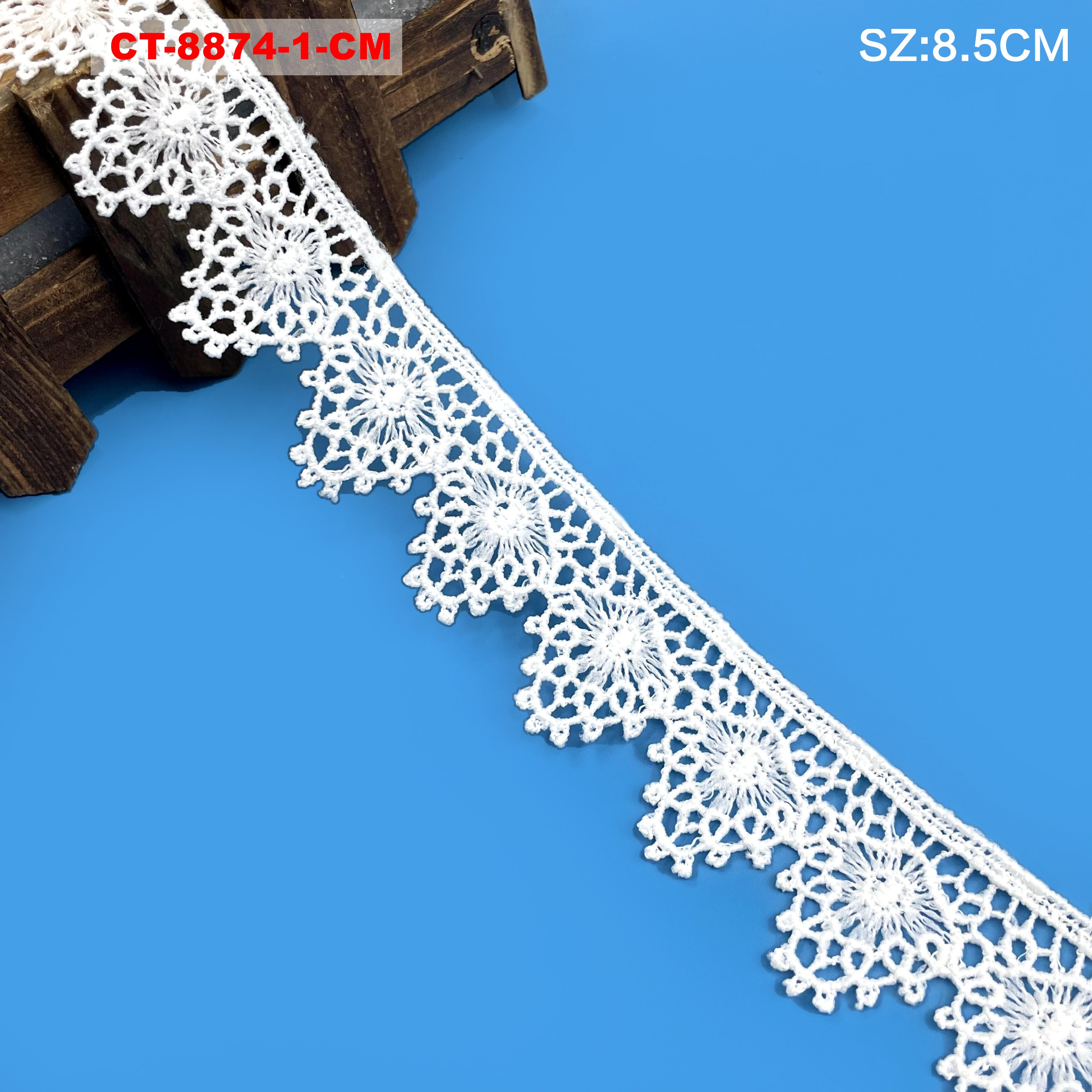 Wholesale Luxury 3D Lace Trim with Beads New Design 100% Polyester for Clothing Decoration Factory Price