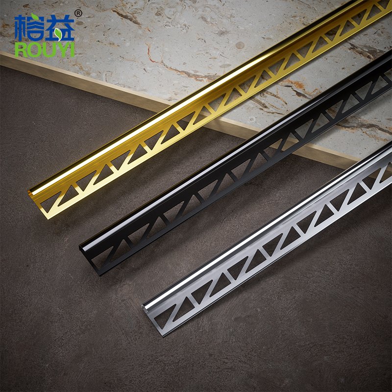 Manufacturer Customized Construction Decoration Profile Tile Corner Aluminium Edge Protection Trim For Tile