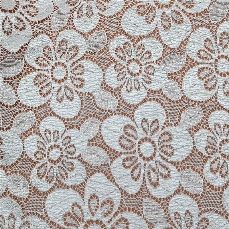 Professional Elastic Lace Trim High Quality Nylon Spandex Knitting with Flower Decoration for Accessory Supplies