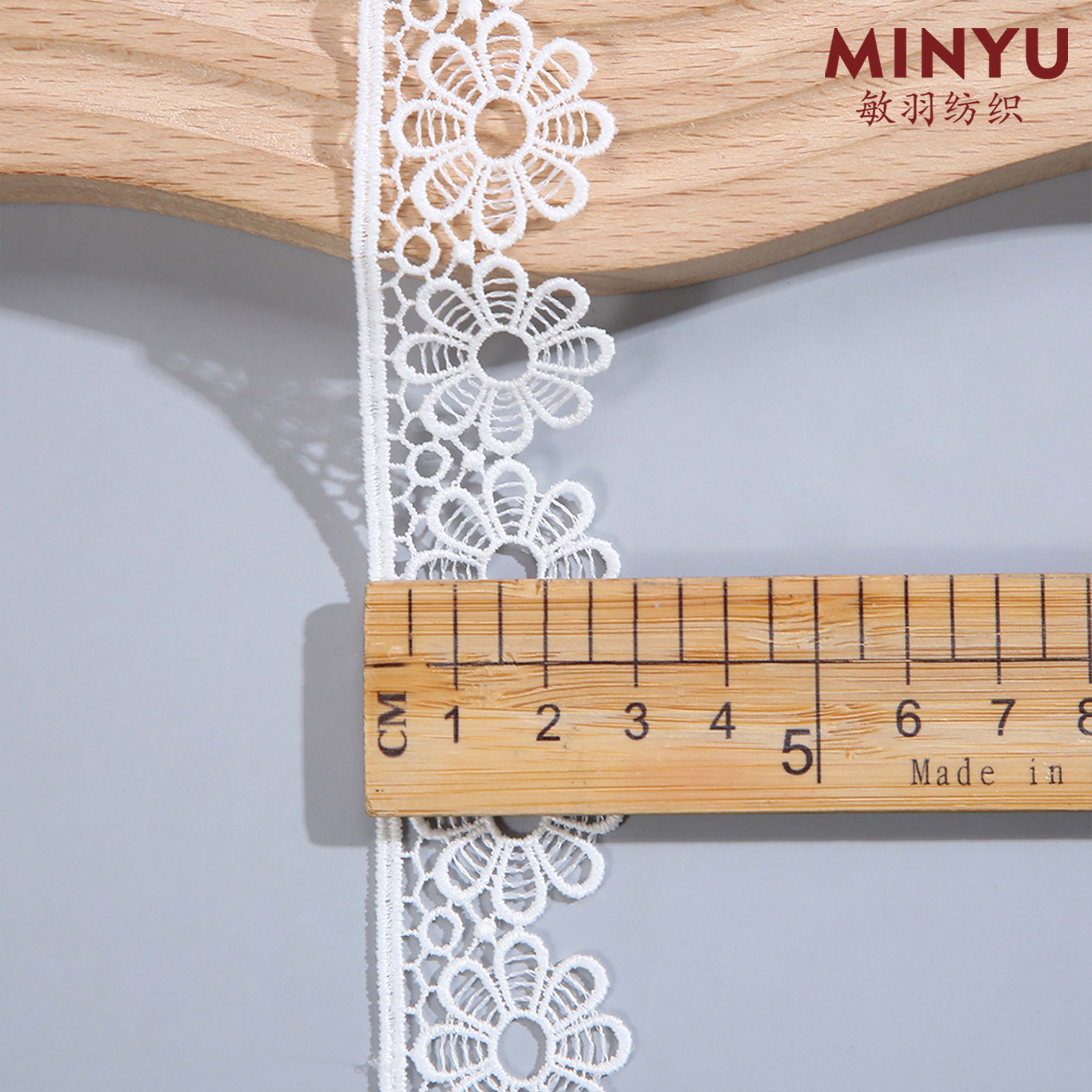 2024 Popular Wholesale Embroidery White Milk Silk Lace Trimming Vintage Soft Polyester Lace For Women's Dresses Lace