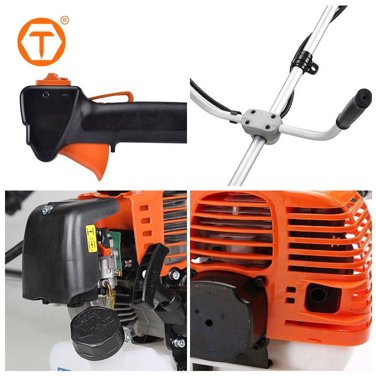 Professional Brushcutter Grass Machine Single Cylinder Power String Trimmers 2-stroke 52cc Weed Wacker Gasoline Brush Cutter