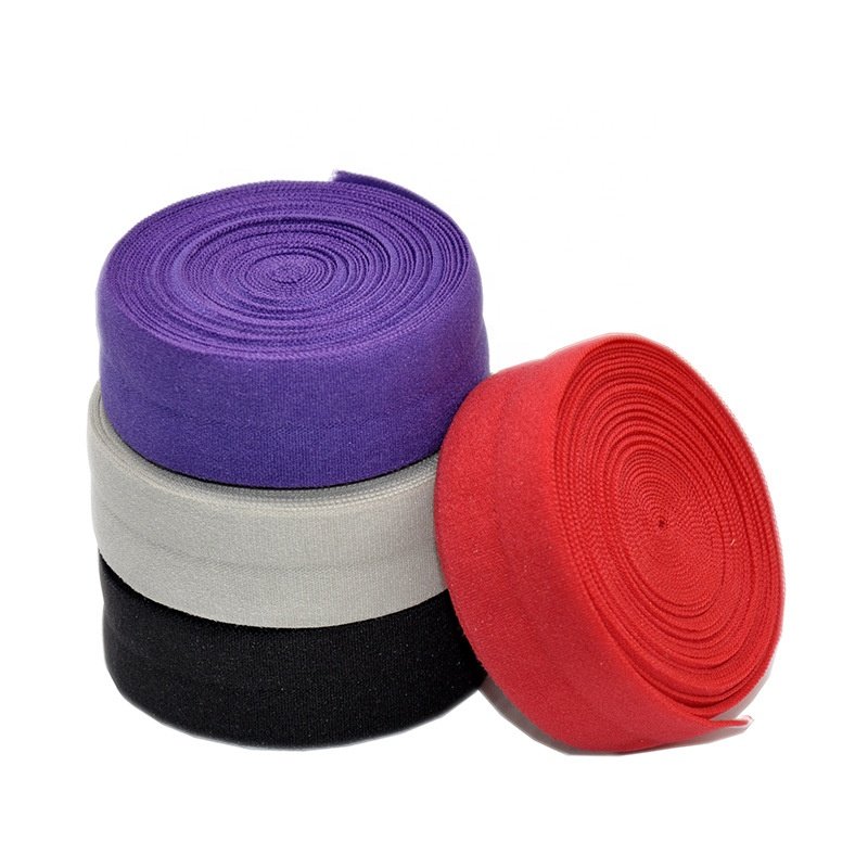 2CM Elastic edge taping Down jacket cuff fold trim black and white nylon elastic ribbon elastic band