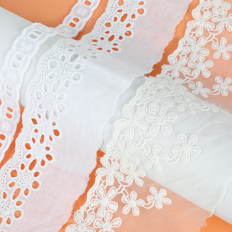 Wholesale french lace Trim for wedding dress lace ribbon Sewing embroideries clothing accessories