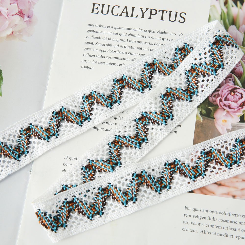 Wholesale comfortable ribbon lace edge 100% cotton border crochet lace trim for sock lace