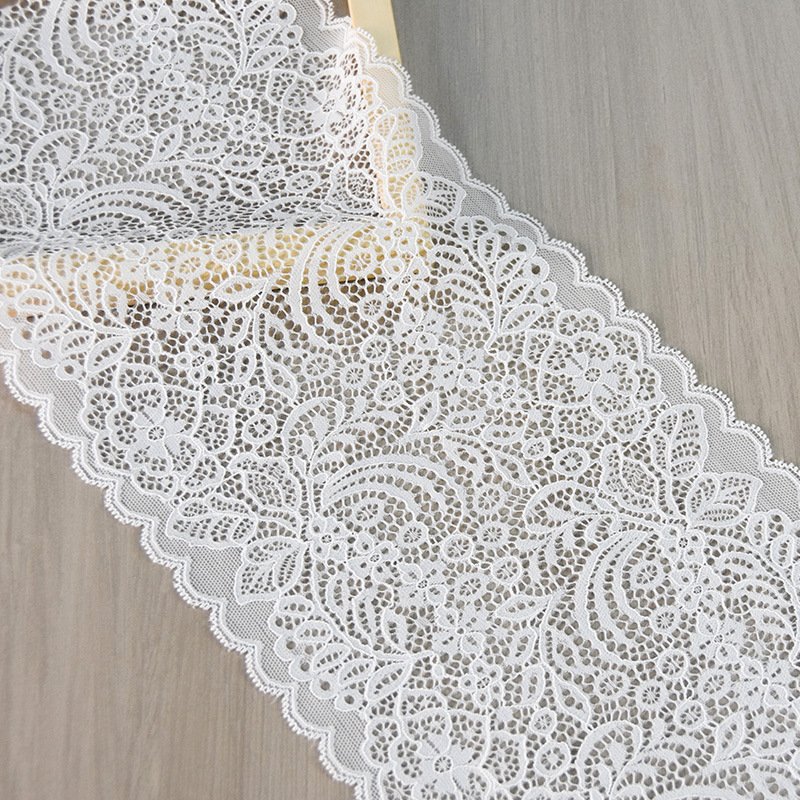 Nylon double wave elastic lace big edge underwear accessories weeding lace trim