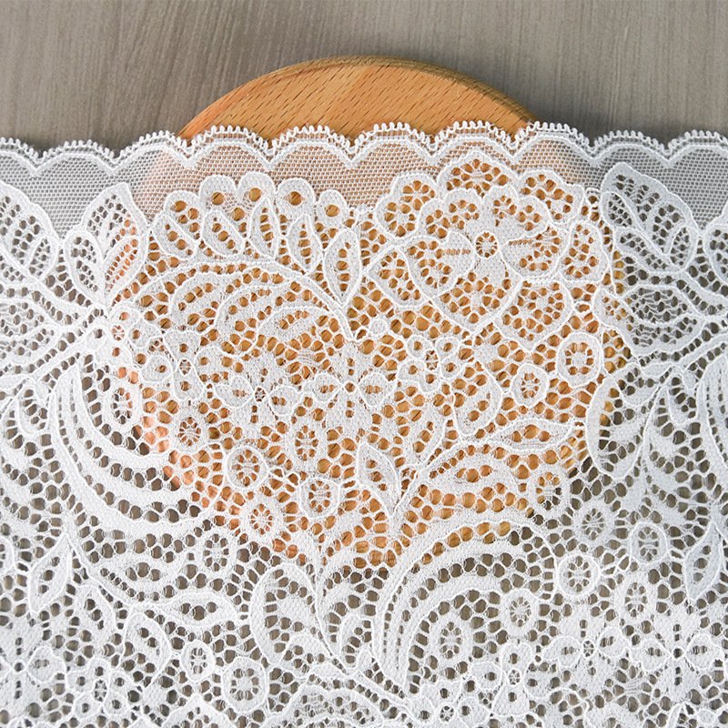Nylon double wave elastic lace big edge underwear accessories weeding lace trim