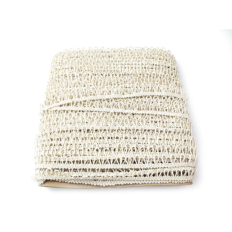 Factory custom hight quality elastic button loops 1/4 elastic cord for wedding dress pearl trimming