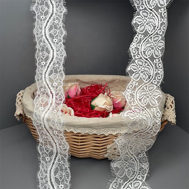 TUTON Custom French Guipure Bridal Width Eyelash Lace Trim For Dress