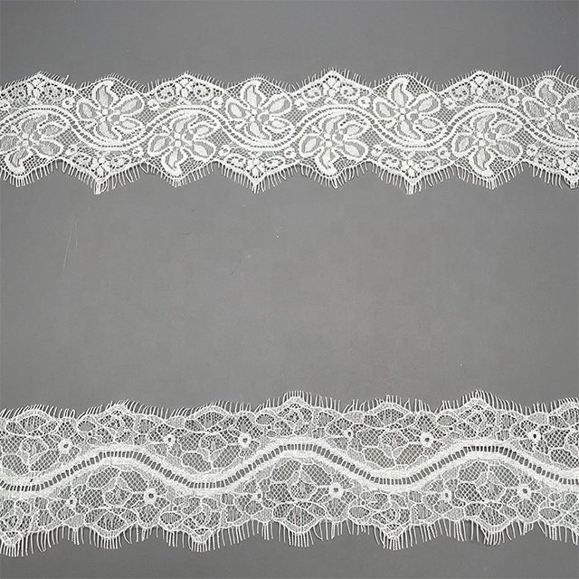 TUTON Custom French Guipure Bridal Width Eyelash Lace Trim For Dress