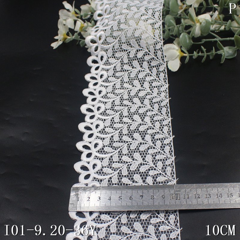 Milk Silk Lace Ribbon Webbing Water Soluble Embroidery Border Lace Flower Guipure Lace Trim