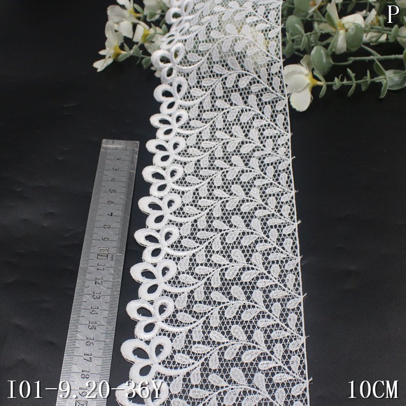 Milk Silk Lace Ribbon Webbing Water Soluble Embroidery Border Lace Flower Guipure Lace Trim
