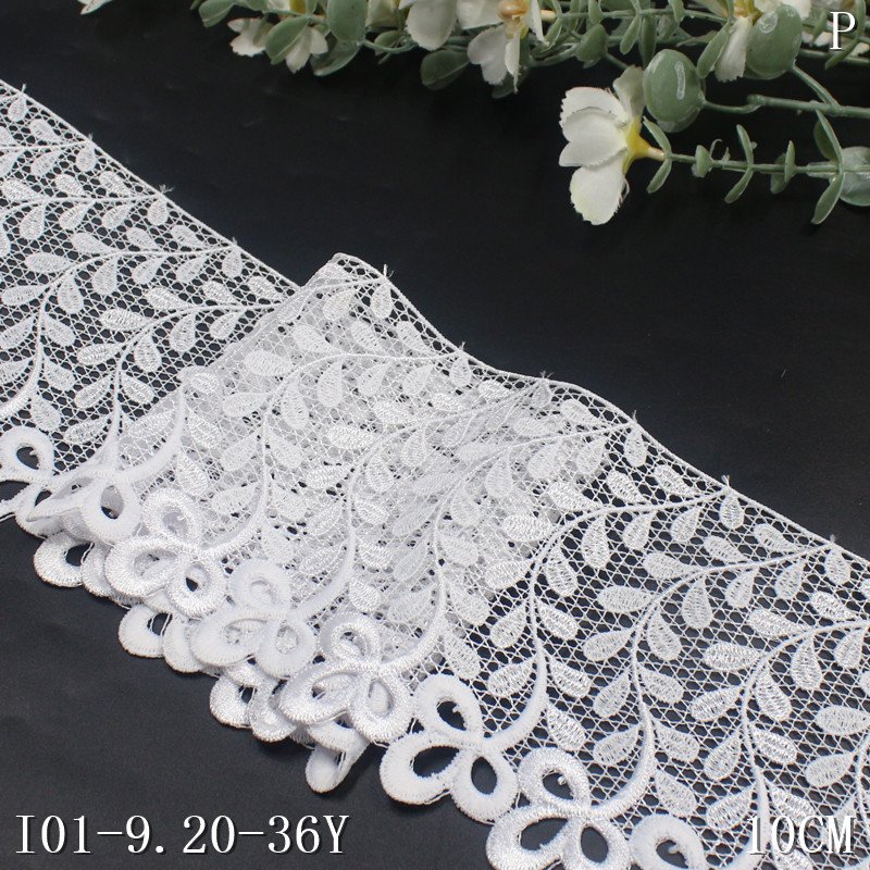 Milk Silk Lace Ribbon Webbing Water Soluble Embroidery Border Lace Flower Guipure Lace Trim