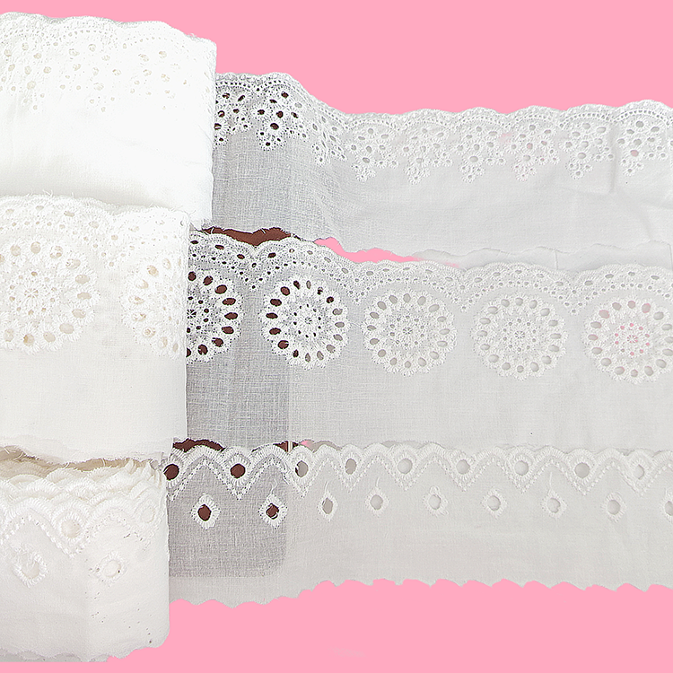 DIY Handmade Sewing Supplies for Bridal Wedding Decorations Guipure Vintage Lace Cotton Fabric