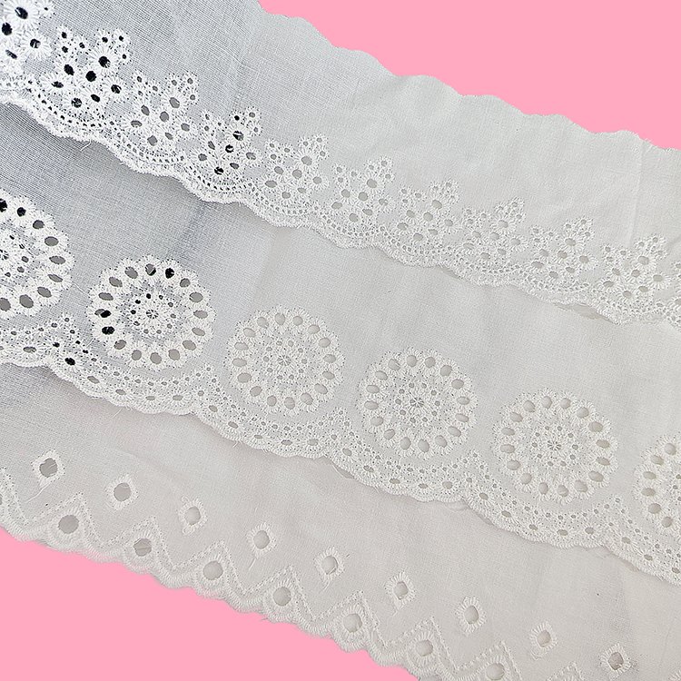 DIY Handmade Sewing Supplies for Bridal Wedding Decorations Guipure Vintage Lace Cotton Fabric