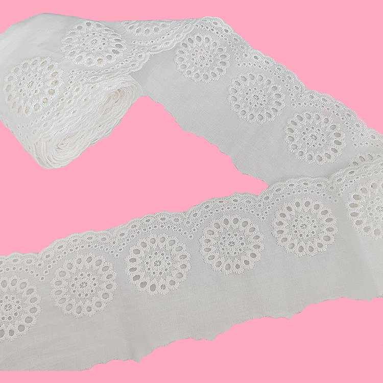 DIY Handmade Sewing Supplies for Bridal Wedding Decorations Guipure Vintage Lace Cotton Fabric
