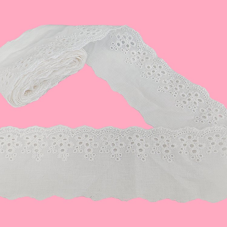 DIY Handmade Sewing Supplies for Bridal Wedding Decorations Guipure Vintage Lace Cotton Fabric