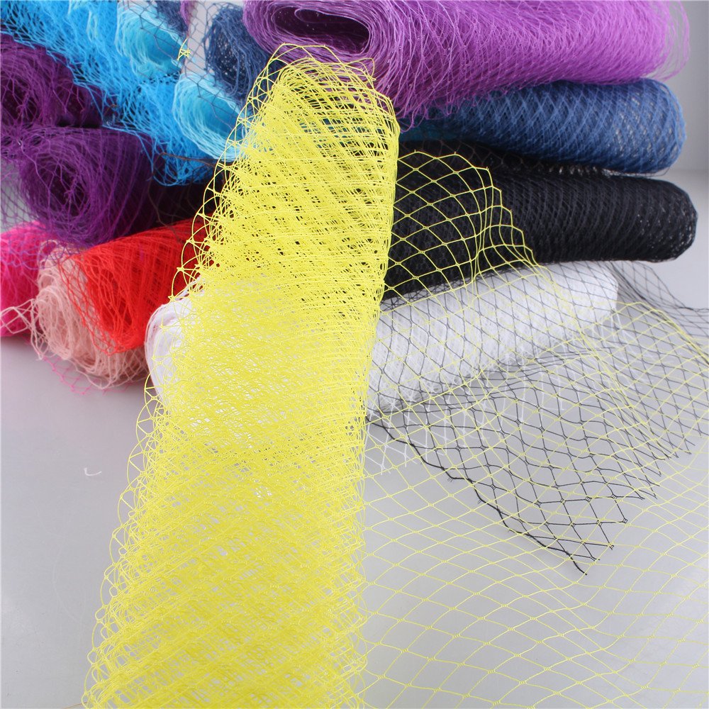 45CM Width Russian Veiling Hat Birdcage Veils Netting Mesh Fabric For Millinery Trim Netting DIY Hair Accessories