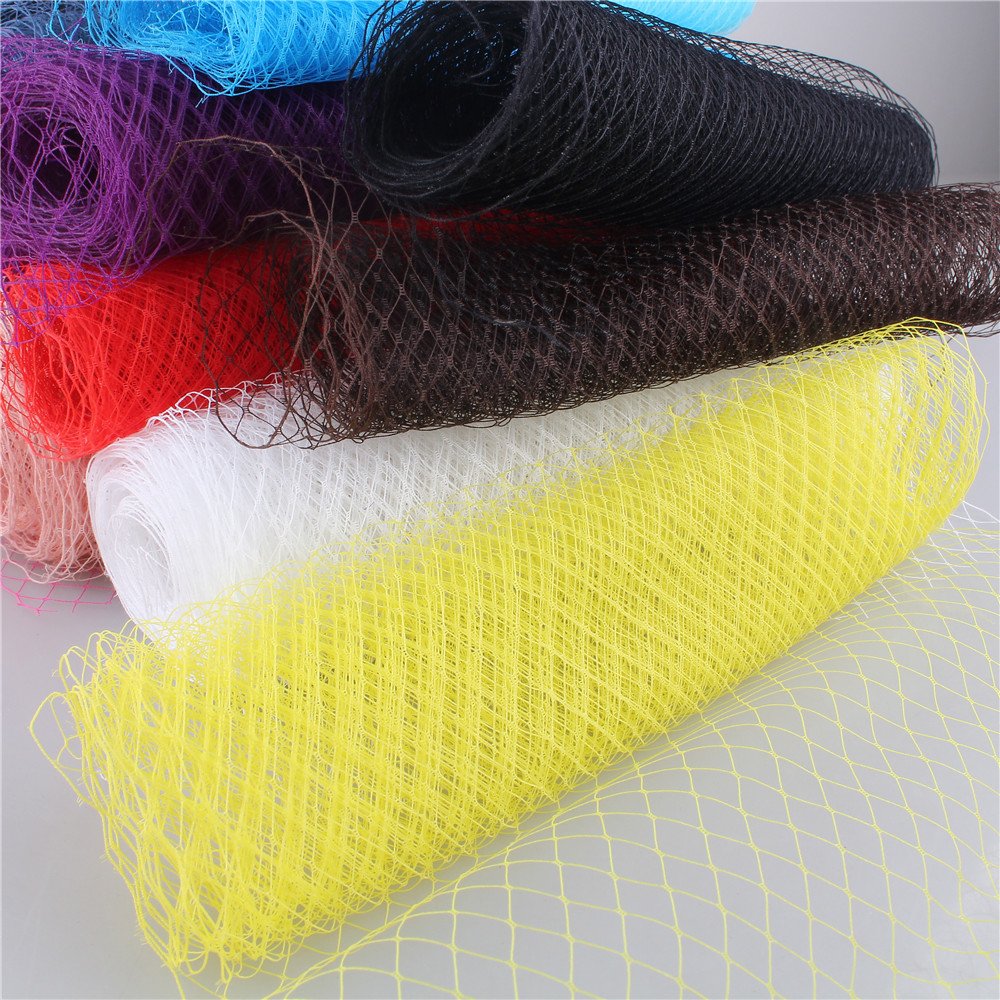 45CM Width Russian Veiling Hat Birdcage Veils Netting Mesh Fabric For Millinery Trim Netting DIY Hair Accessories