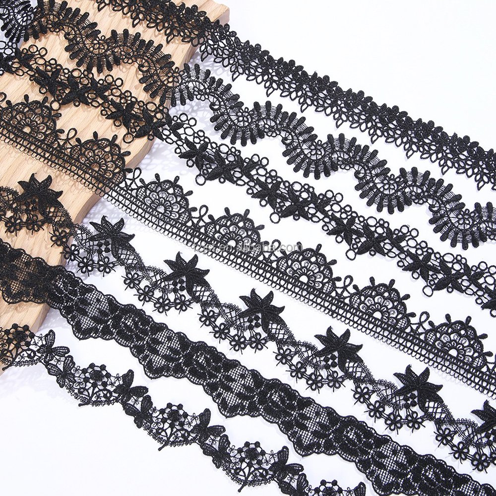 3.5 cm pentagram pattern Korean lace trim for dress