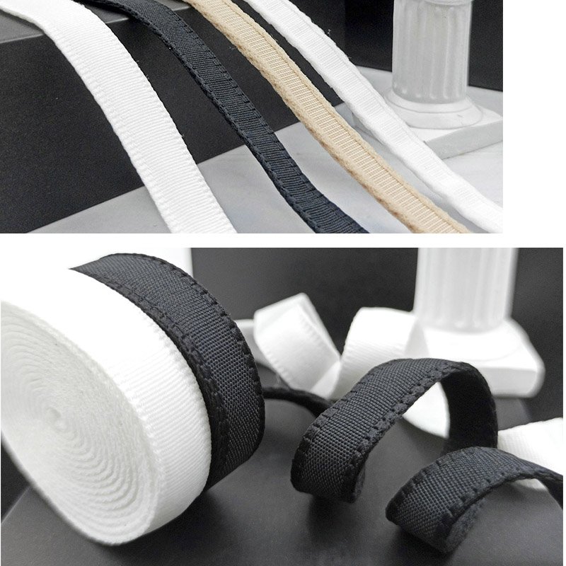 Wholesale 10 mm Nylon Elastics Band Sewing Trim Tape ribbon underwear bra underwire casing for lingerie